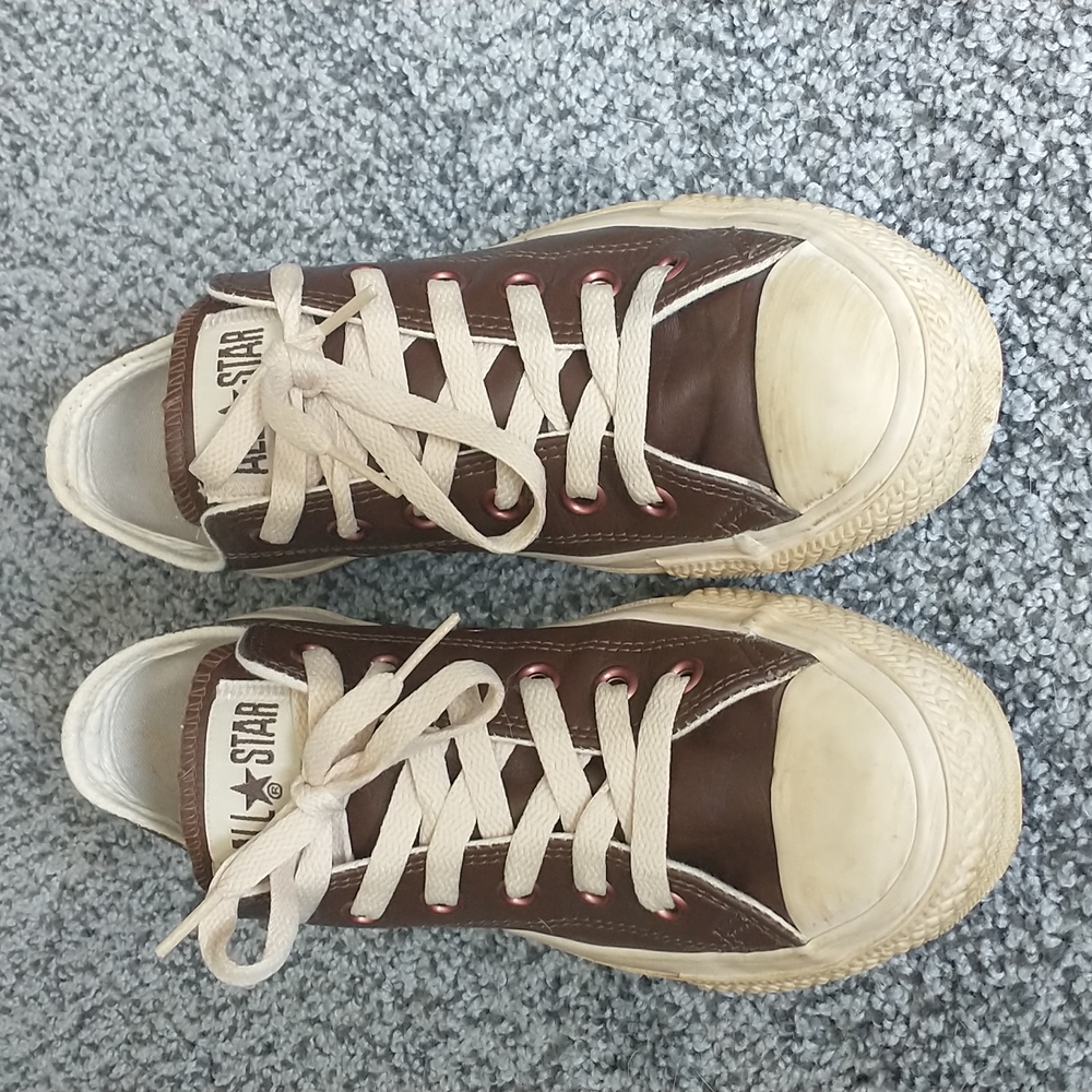 Converse All Stars Brown Leather Unisex